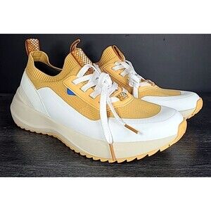 Vessi Stormburst Low Top Men Size 9 Waterproof Sneakers Orange White NEW - RARE